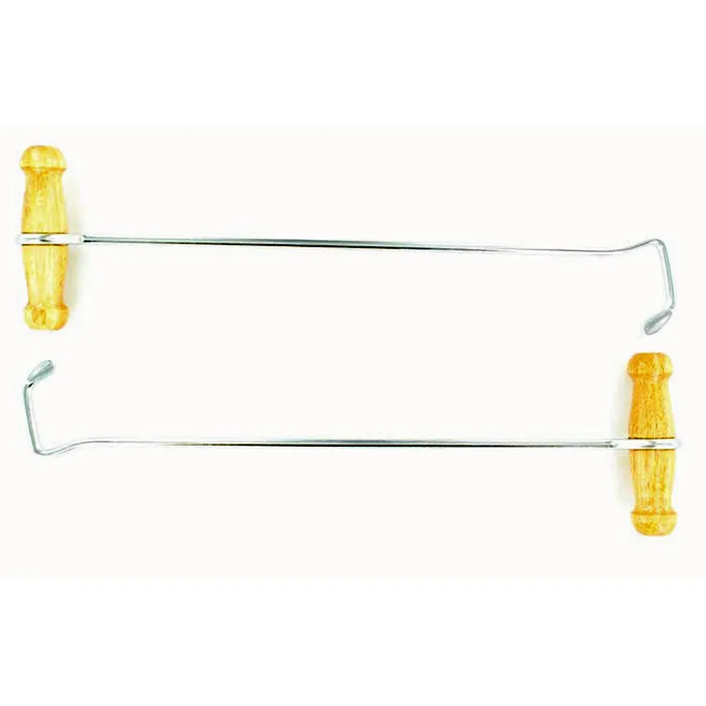 04026 M& F Western 13 Inch Natural Wood Boot Hooks
