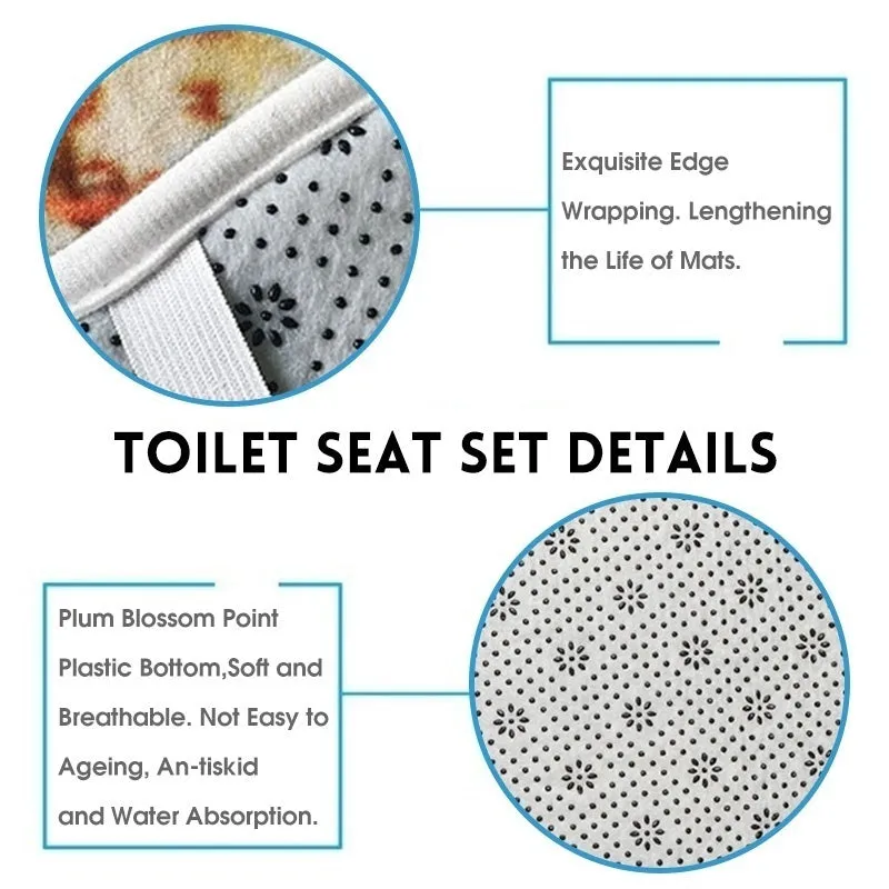 1/3/4Pcs African Fashion Girl Waterproof Bathroom Shower Curtain Toilet Cover Mat Non-Slip Rug Set