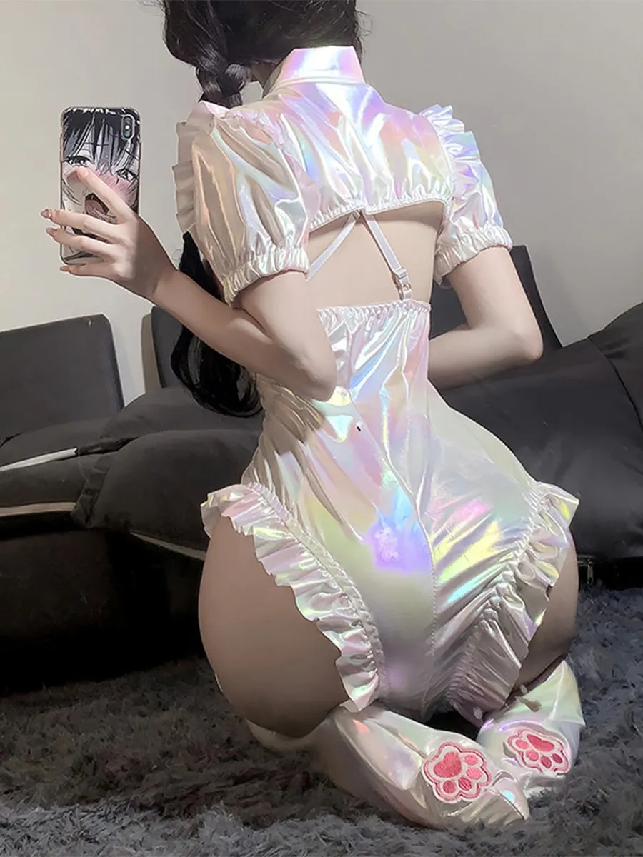 Anime Reflective One Piece Swimsuit