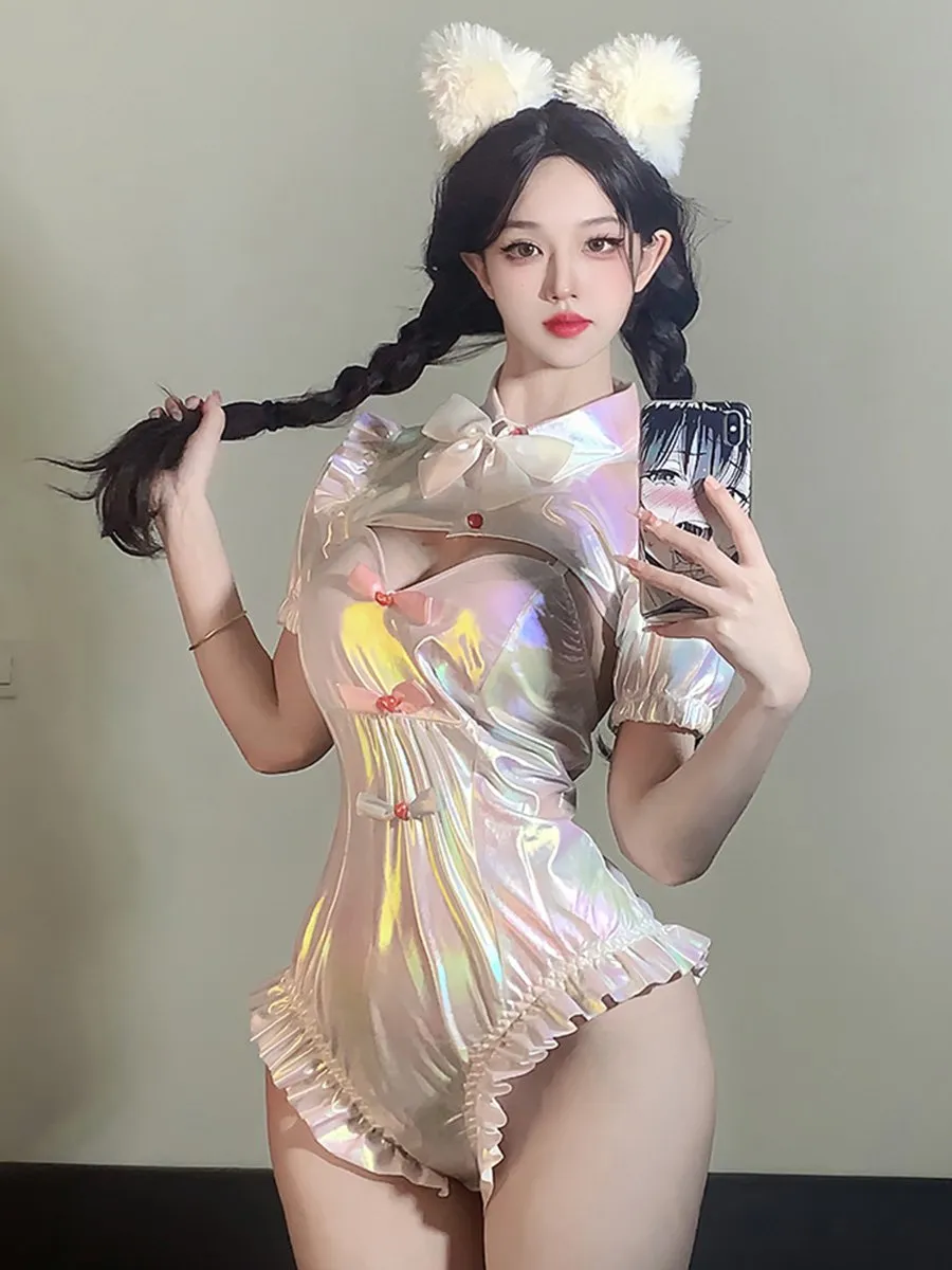 Anime Reflective One Piece Swimsuit