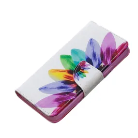 Anymob iPhone Case Multicolor Sunflower Flip Cover Fashion Painted Wallet Leather Bag Shell