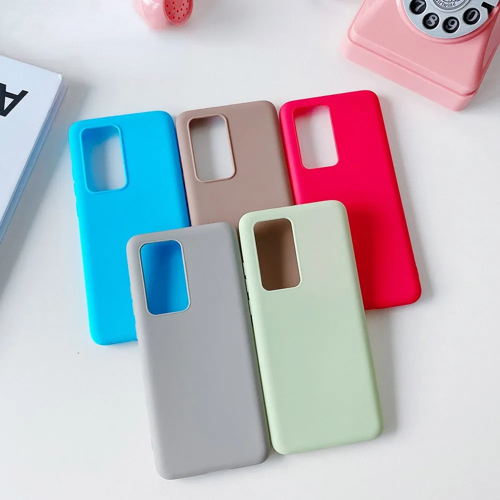 Anymob Samsung Gray Candy Color Phone Case Silicone Back Cover