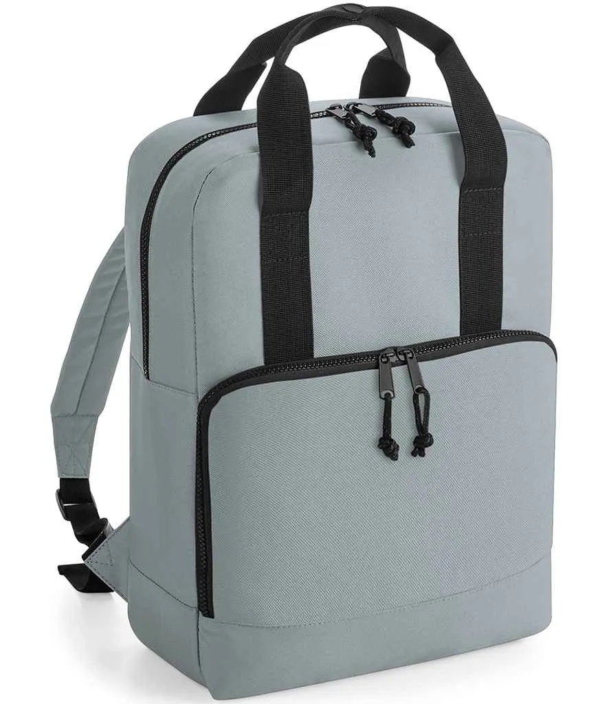 BagBase Recycled Twin Handle Cooler Backpack | Pure Grey