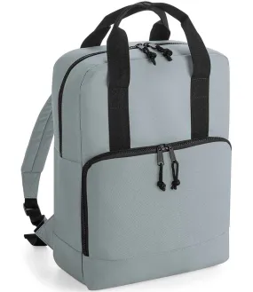 BagBase Recycled Twin Handle Cooler Backpack | Pure Grey