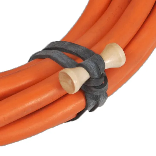 Bongo Ties 5" Elastic Cable Ties (10-Pack, Black)