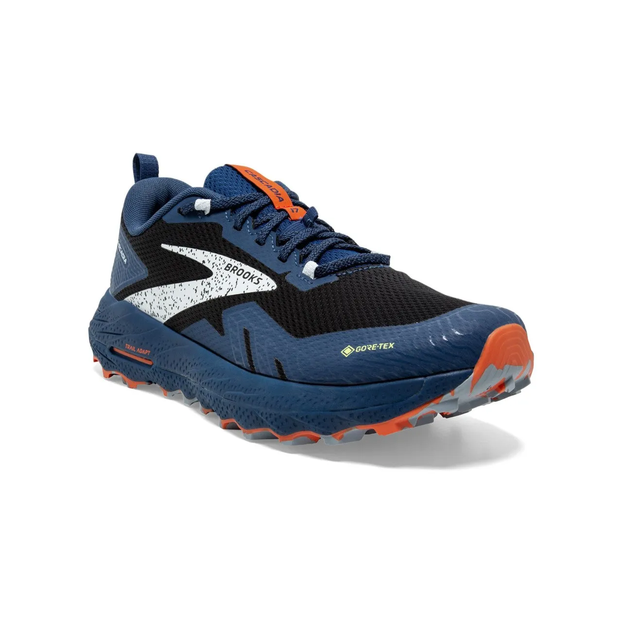 Brooks Cascadia 17 GTX (Men's) - Black/Blue/Firecracker