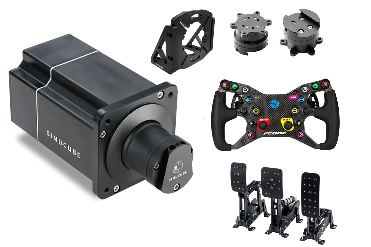 Bundle - Wheelbase, Wheel and Pedal Set