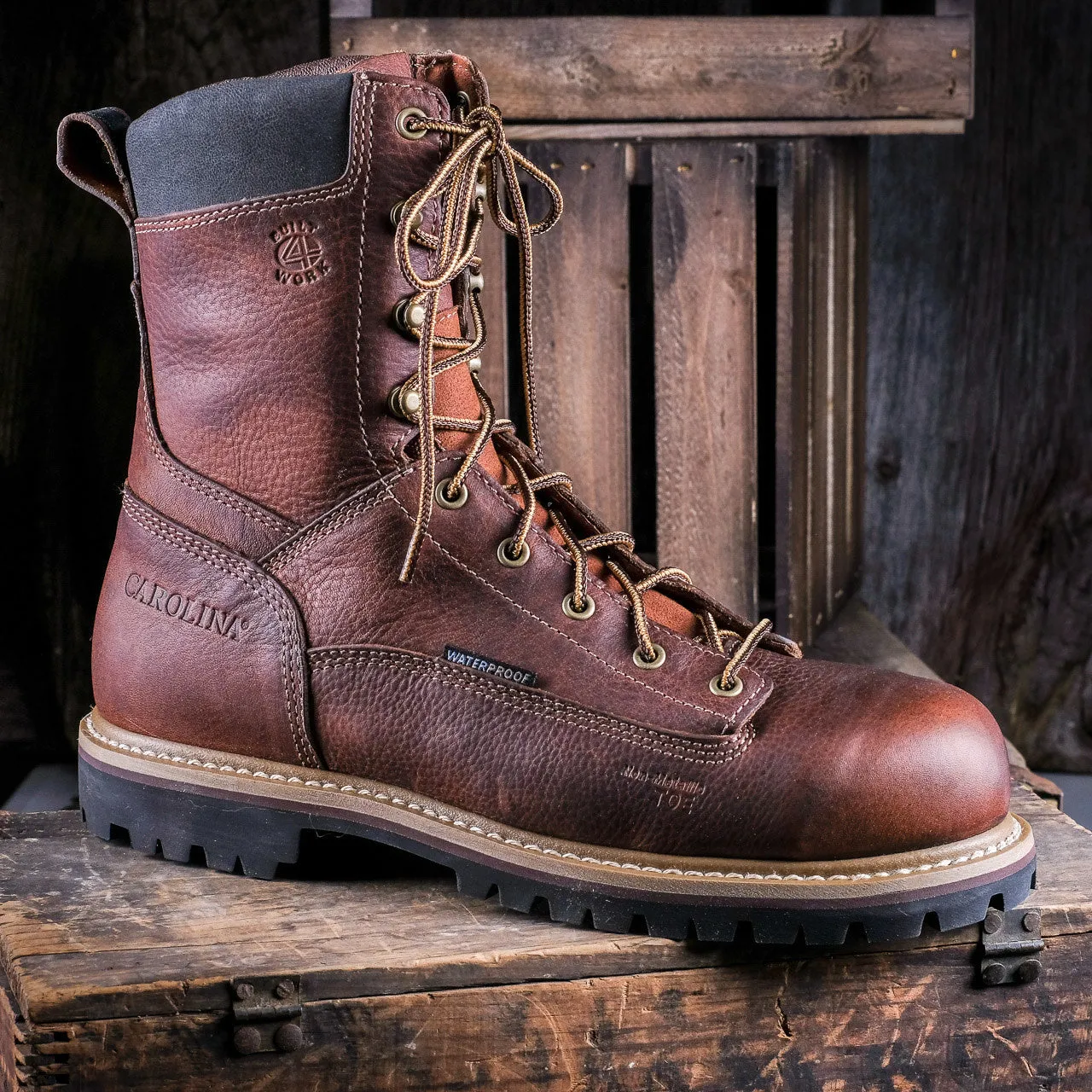 CA5529 Carolina Grind 8" Lace-up Work Boot