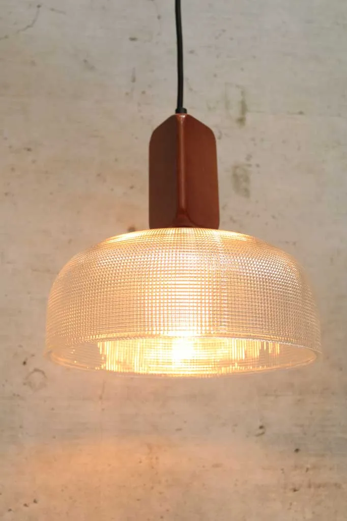 Chapman Glass Woodtop Pendant