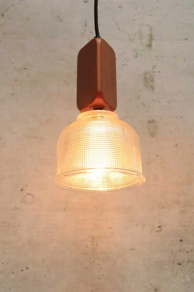 Chapman Glass Woodtop Pendant