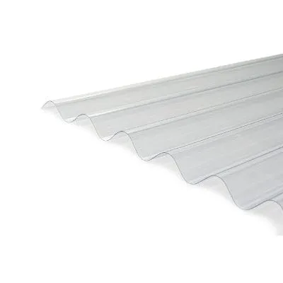 Corrugated PVC Roofing Sheet Clear 2m x 950mm x 0.8mm