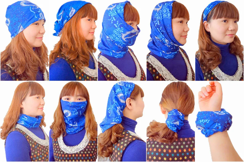 Customize tubular face shield neck gaiters with your logo low MOQ #22213-66
