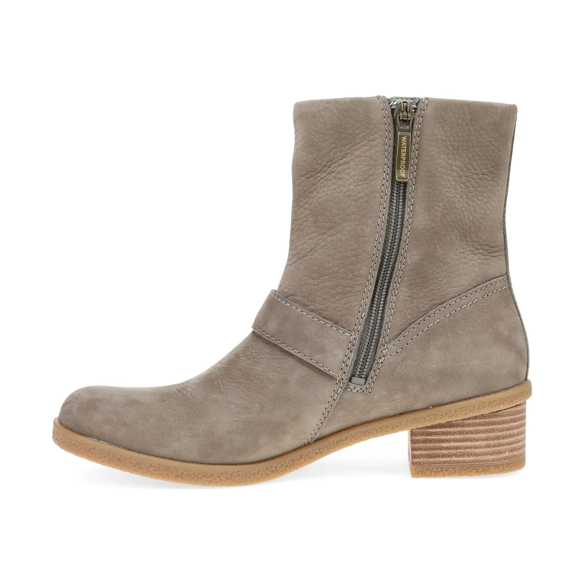 Dansko Women's Delphine Boots - Stone Waterproof Nubuck