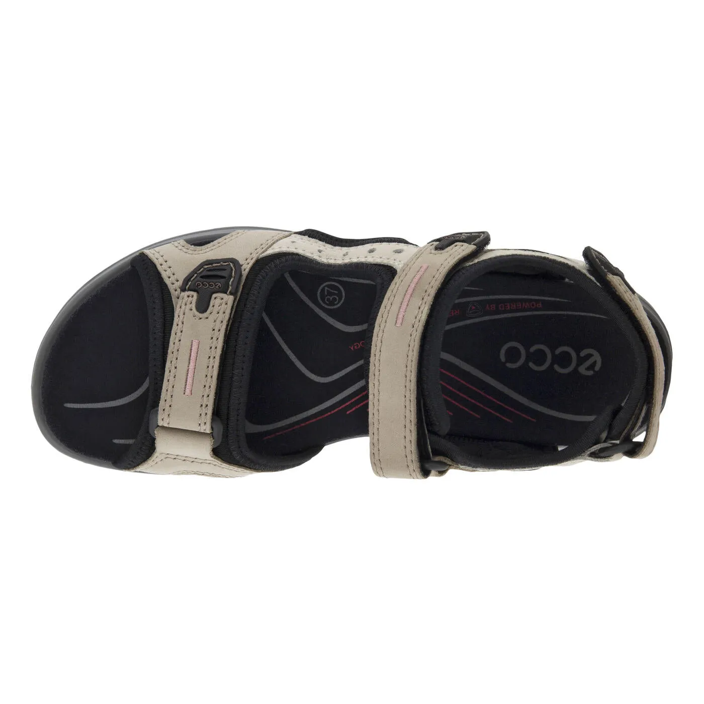 Ecco Women's Yucatan Atmosphere/Ice W./Black