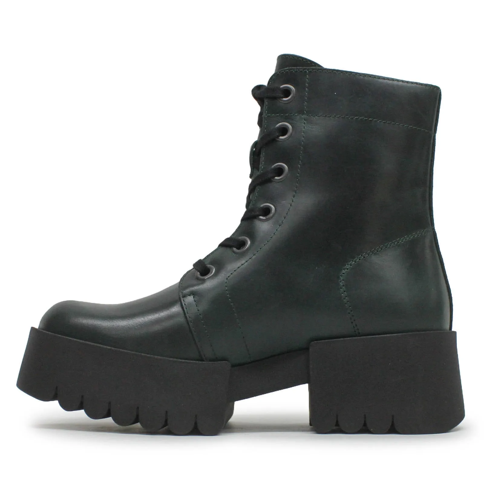 ELVU140FLY Rug Leather Women's Ankle Boots