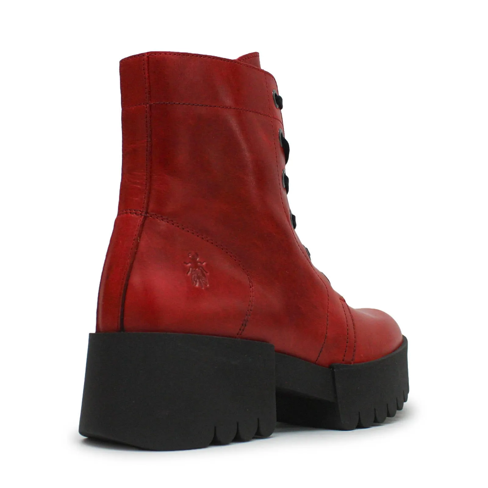 ELVU140FLY Rug Leather Women's Ankle Boots