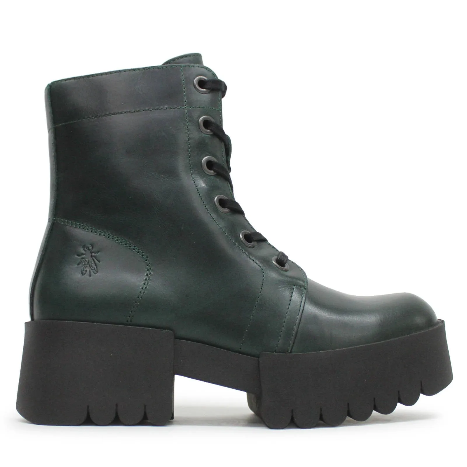 ELVU140FLY Rug Leather Women's Ankle Boots