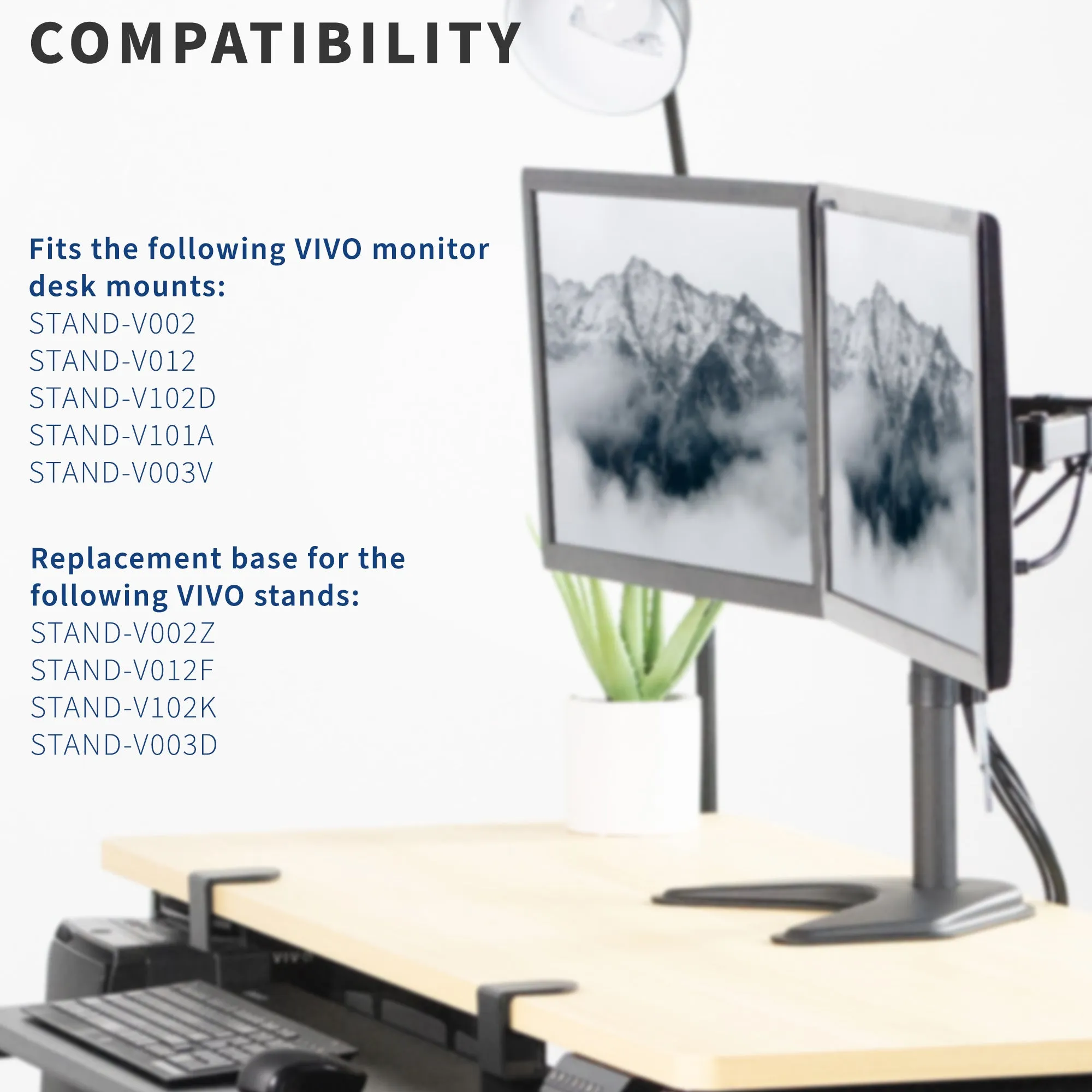 Freestanding Base for Monitor Mount