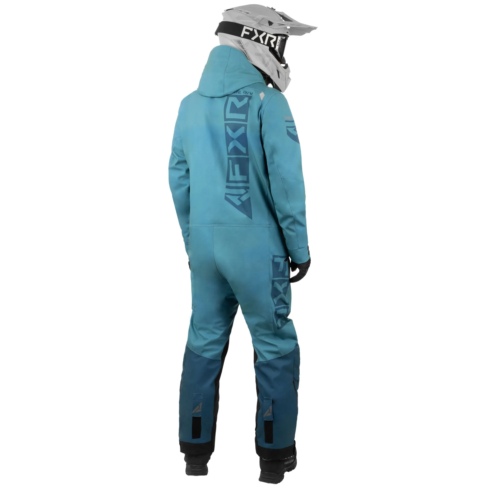 FXR  Mens Helium Lite Snowmobile Monosuit Uninsulated HydrX Pro Steel Dark Steel