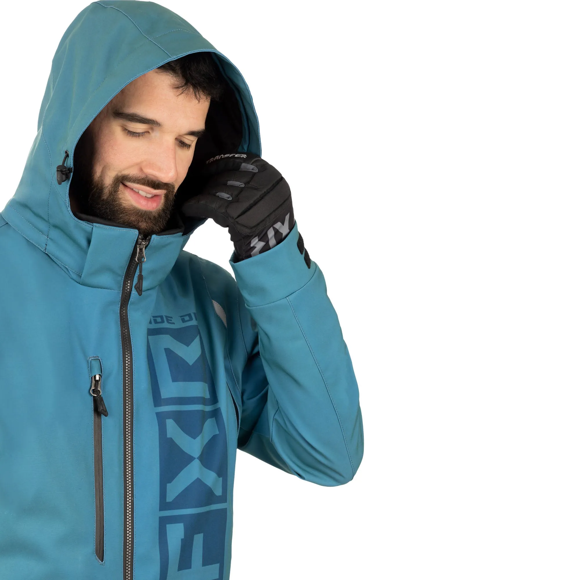 FXR  Mens Helium Lite Snowmobile Monosuit Uninsulated HydrX Pro Steel Dark Steel