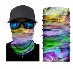 G187 Multi Color Smoke Design Gaiter Mask
