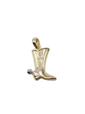 Gold Filled 18KT Larger Cowboy Boot Charm