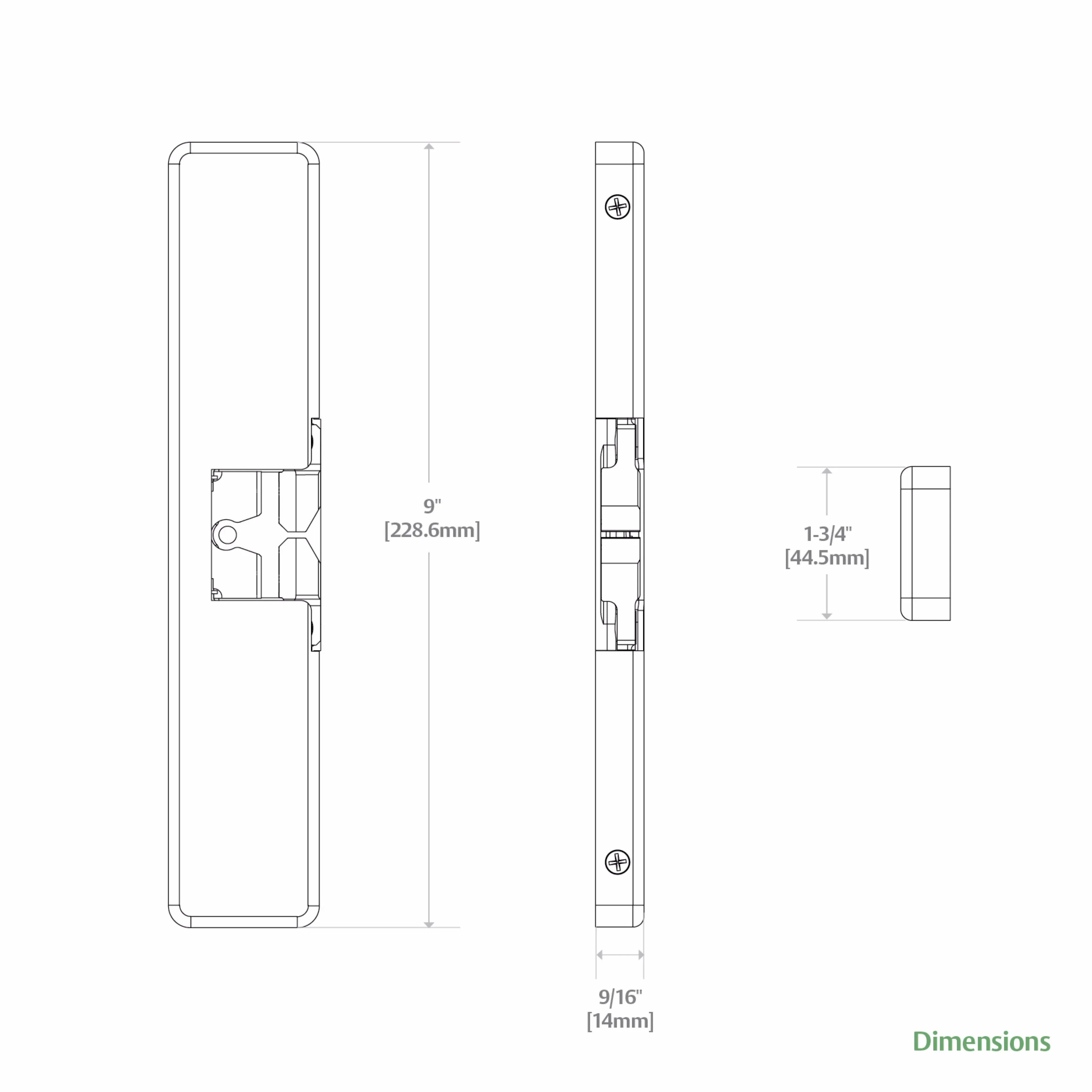 HES 9400-630 Surface Mounted Electric Strike