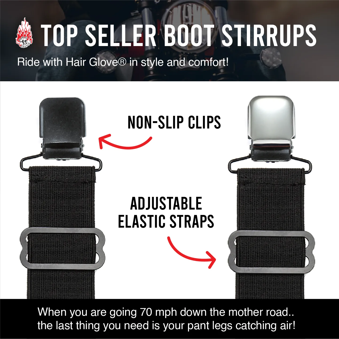 HG Skull Boot Stirrup Set