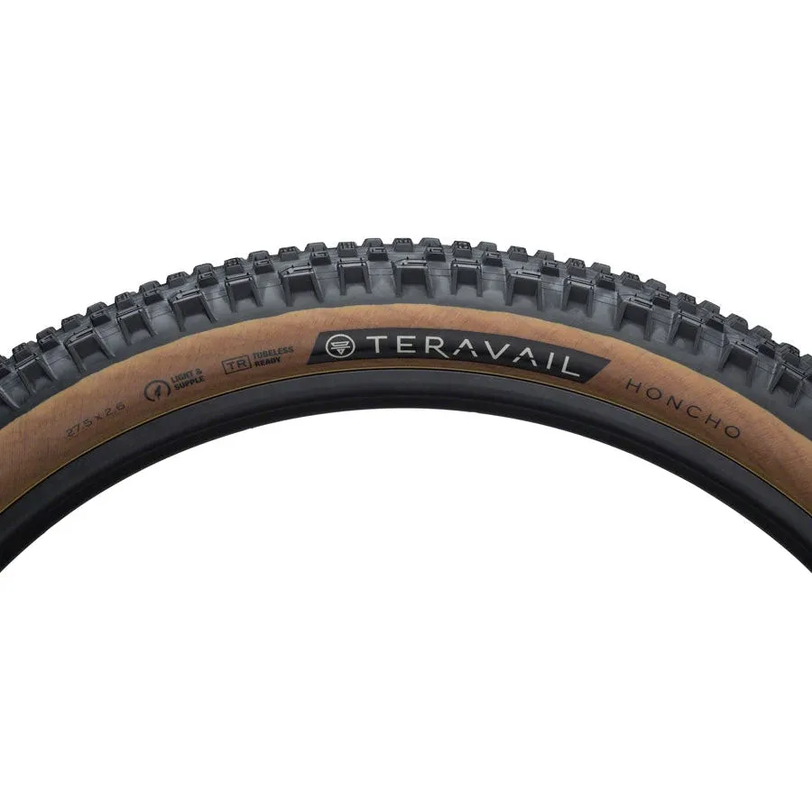 Honcho Mountain Bike Tire - 27.5 x 2.6, Tubeless, Tan, Durable, Grip Compound