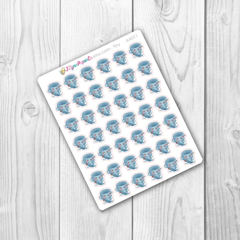 Kawaii Tornado Weather Stickers | AA011
