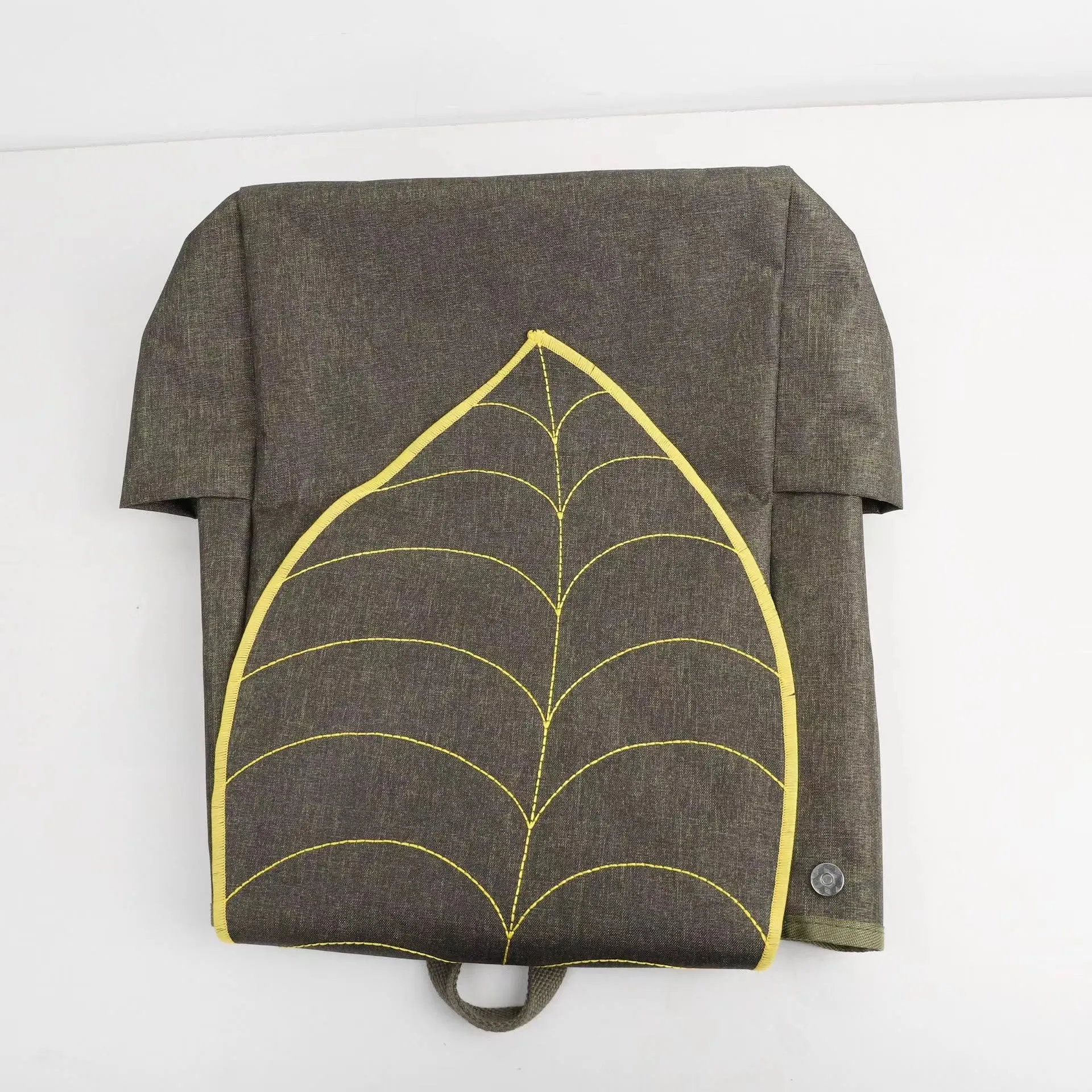 Leaf Pattern Stylish Backpack For Women Durable Canvas Bag