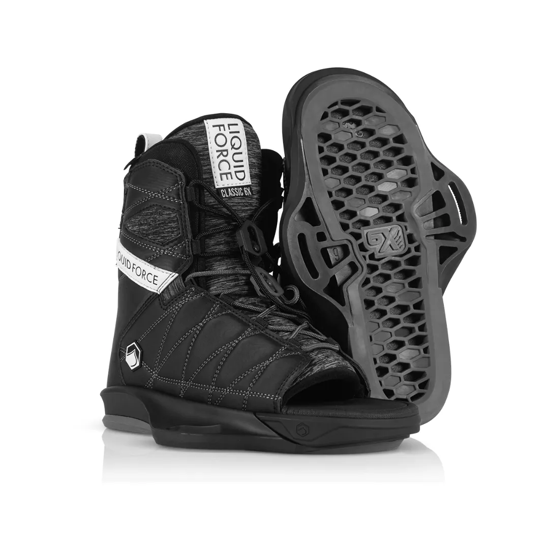 Liquid Force 2025 Classic Open Toe 6X Wakeboard Bindings
