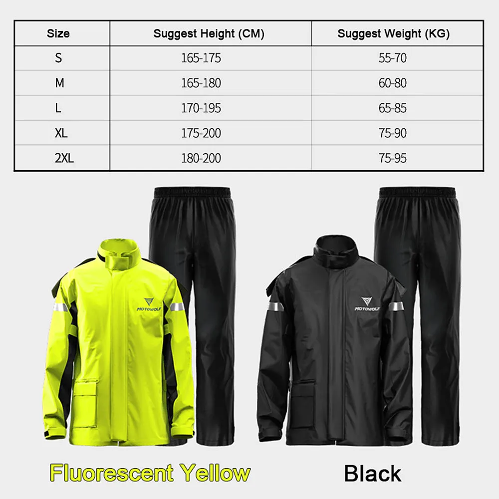 Men Motorcycle Rain Suit