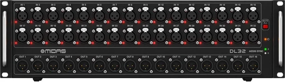 Midas DL32 32-input / 16-output Stage Box