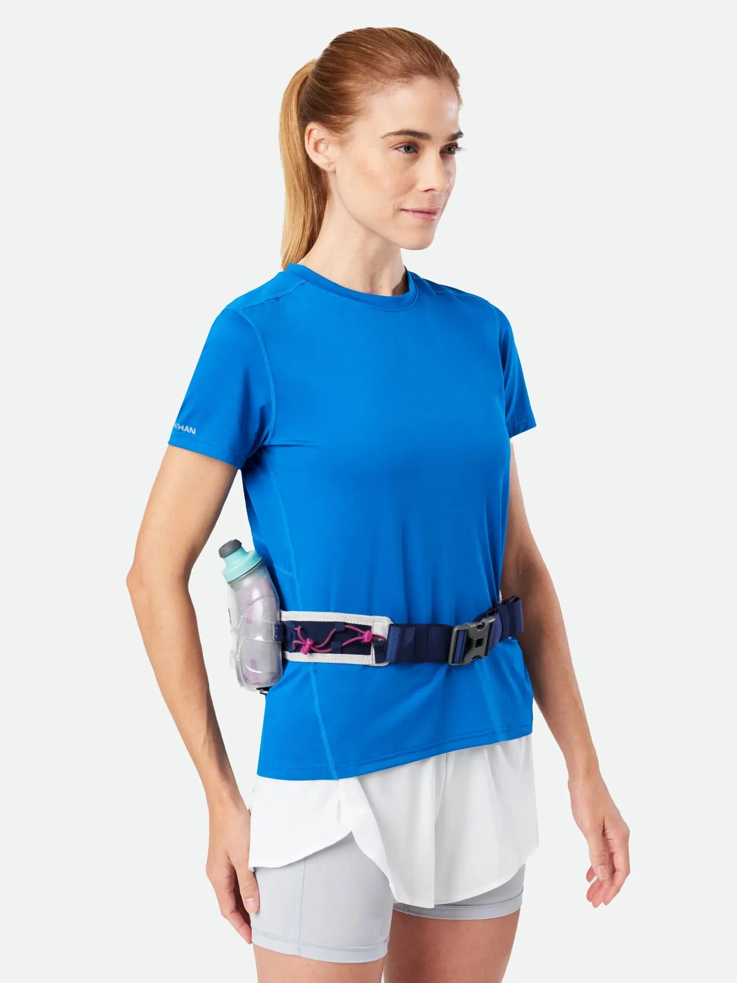 Nathan | Trail Mix Plus Insulated 3.0 Hydration Belt | Unisex | Vapor Grey/Magenta
