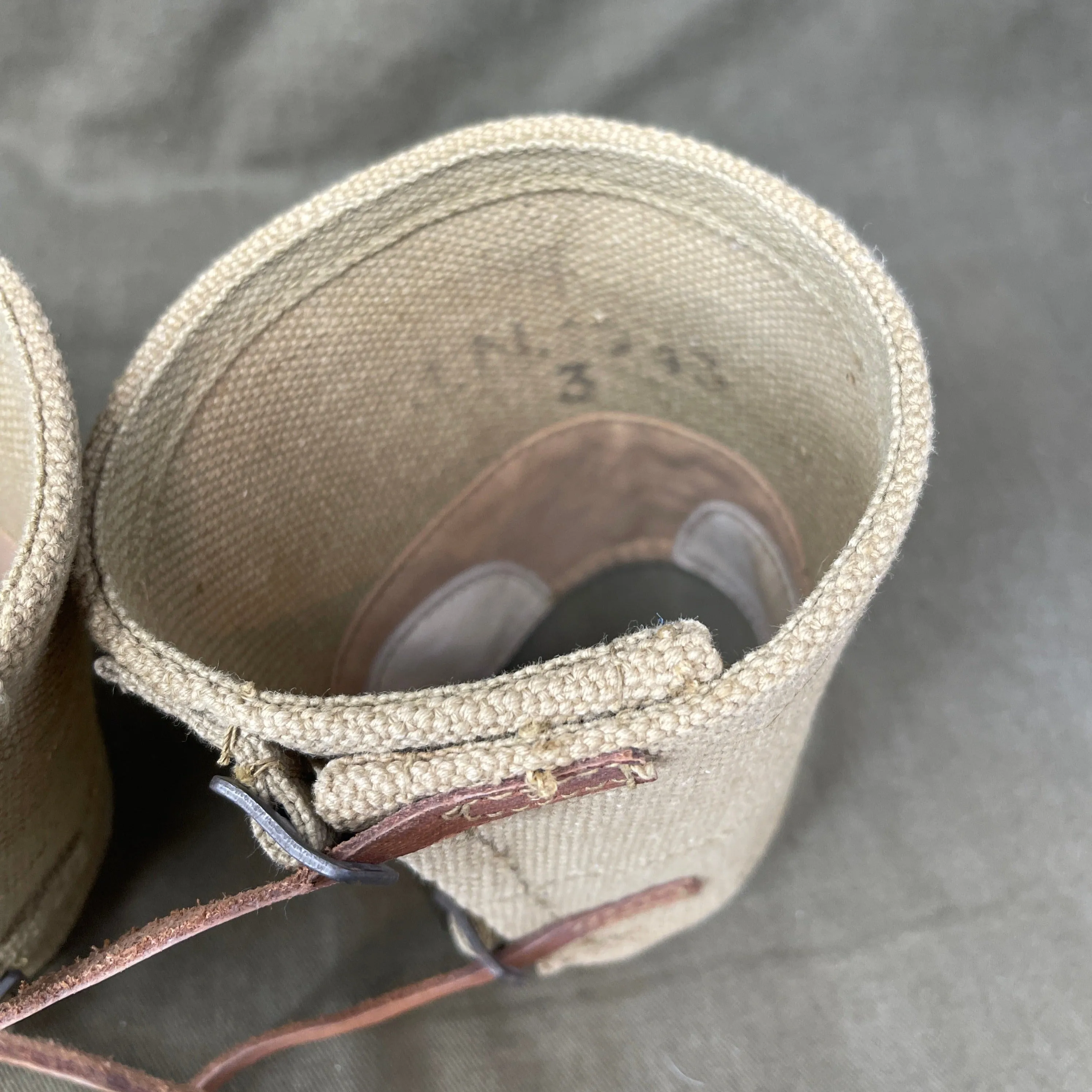 Original 1943 Dated British Army Anklets - Size 3