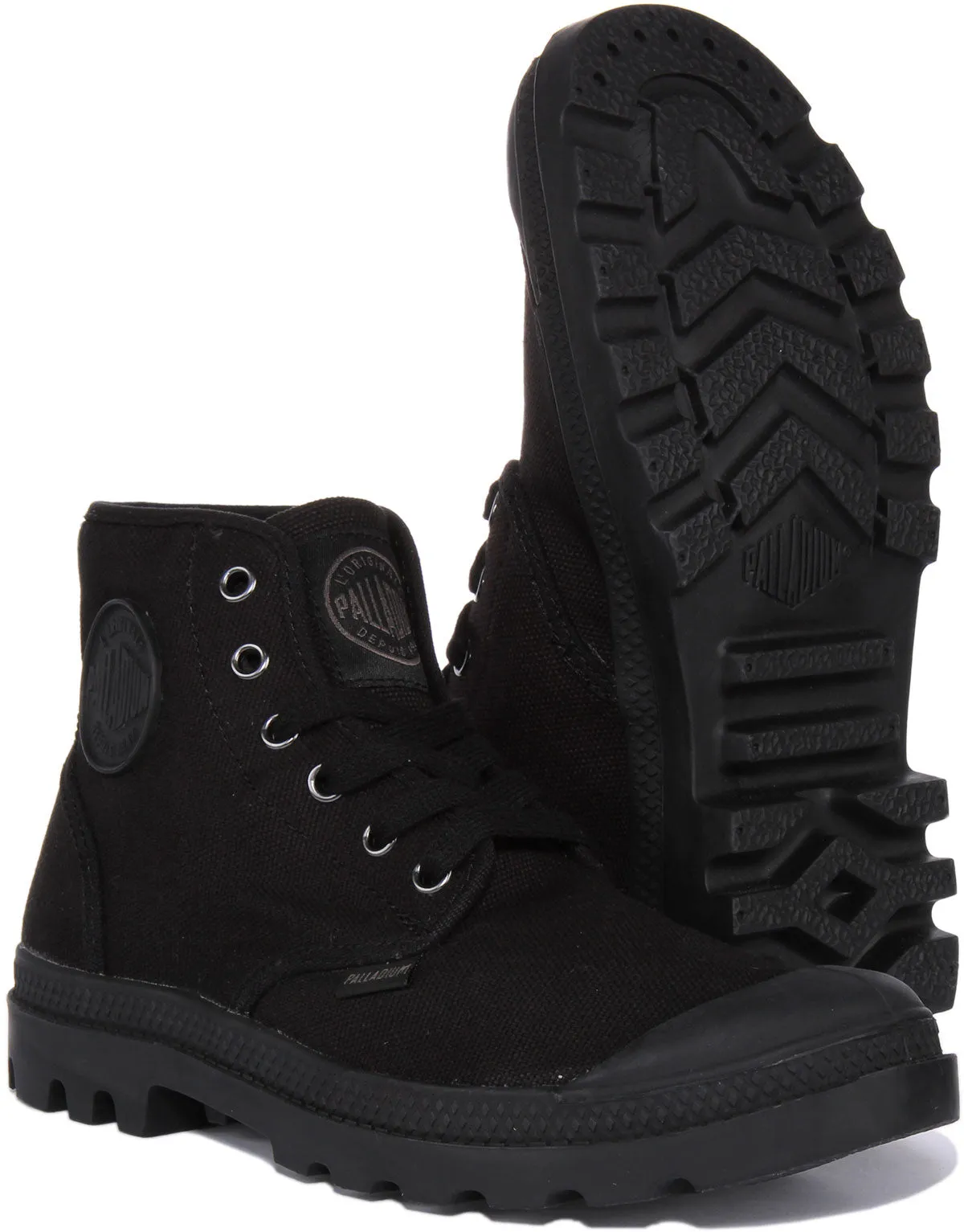 Palladium Pampa Hi In Black Black For Men