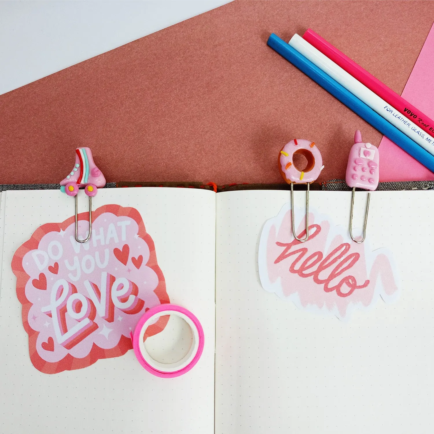 Pink Crush - Bookmarks/Paper Clip