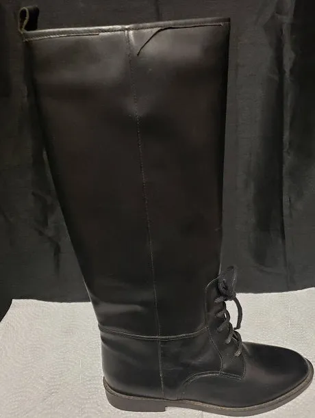 Rider -- Women's Leather Rider Boot -- Black