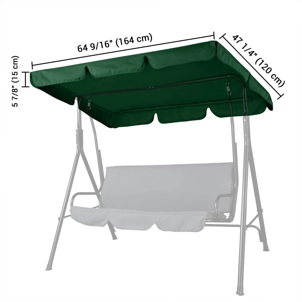 TheLAShop Outdoor Patio Swing Canopy Replacement 65x47in