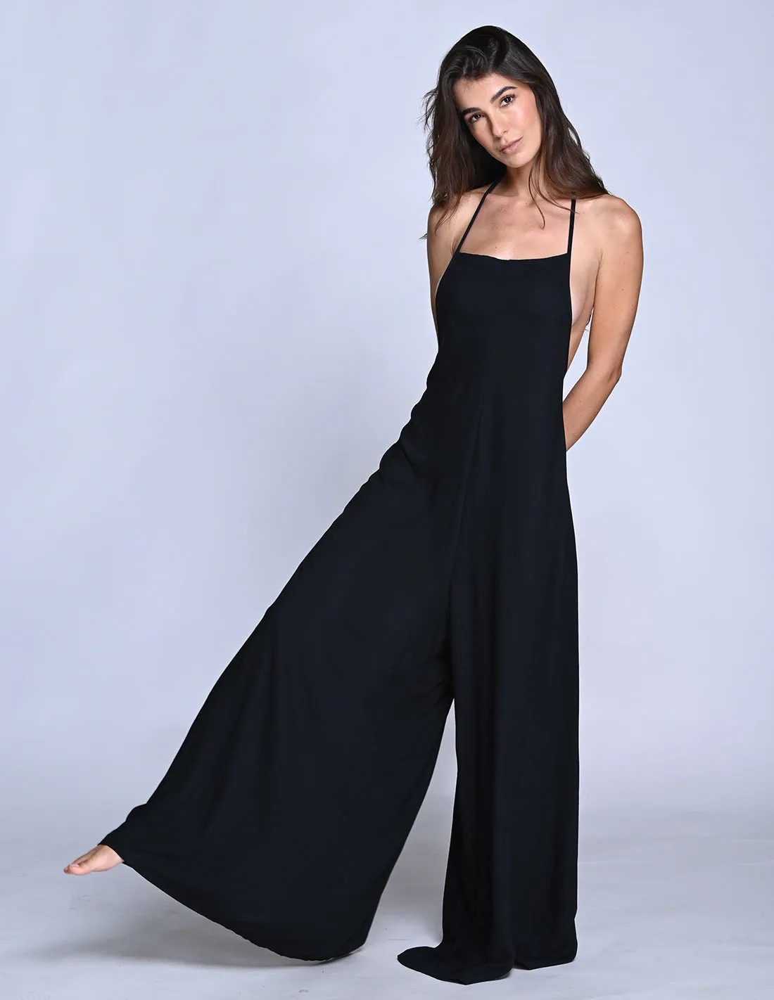 Trail Romper Black