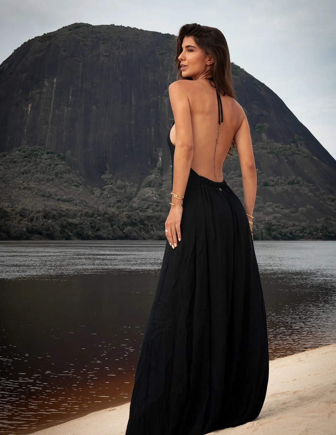Trail Romper Black