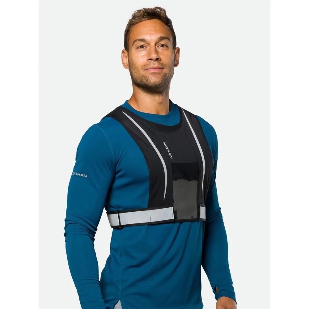 Unisex HYPERNIGHT REFLECTIVE STASH VEST - Black