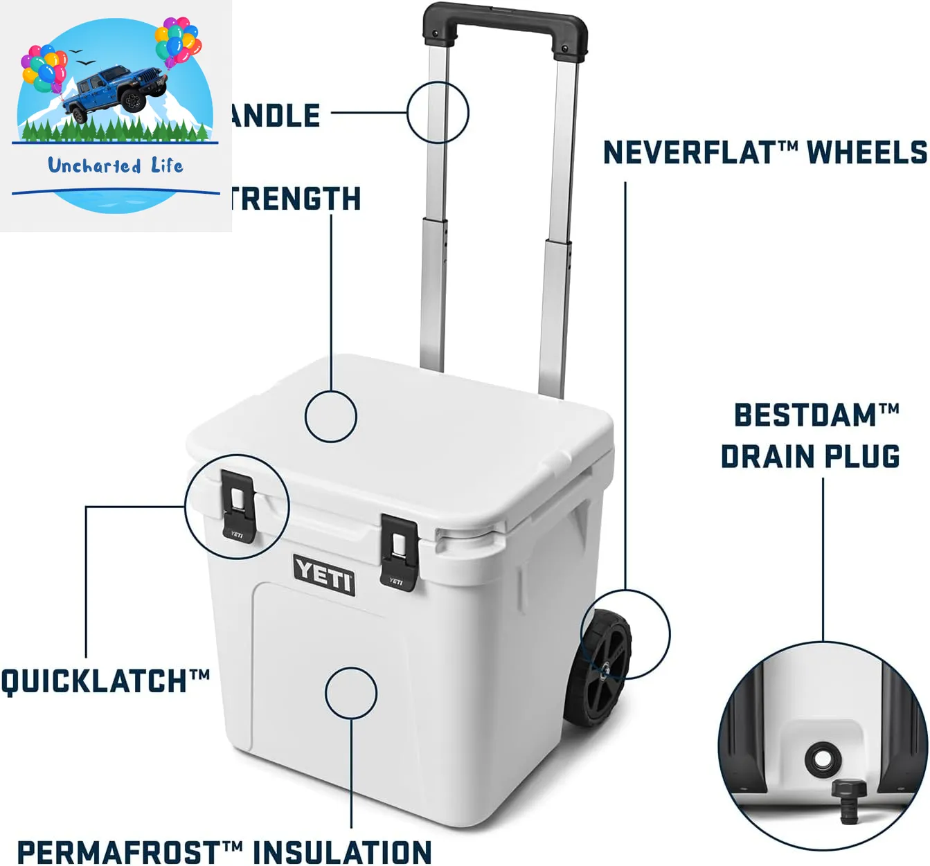YETI Roadie 48 Wheeled Cooler: Durable, Insulated, & Portable